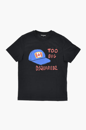 Rundhals-T-Shirt RELAX uni mit Frontprint