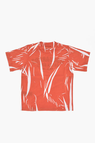 T-Shirt Girocollo SLOUCH FIT in Jersey di Cotone con Logo Stampato