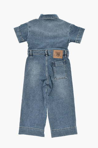 Jumpsuit in Denim a Bottoni Logati