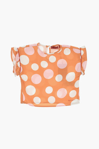 Blusa in Satin a Pois