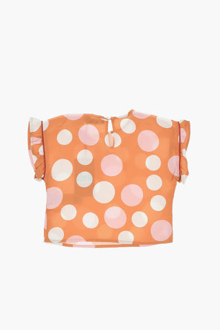 Blusa in Satin a Pois