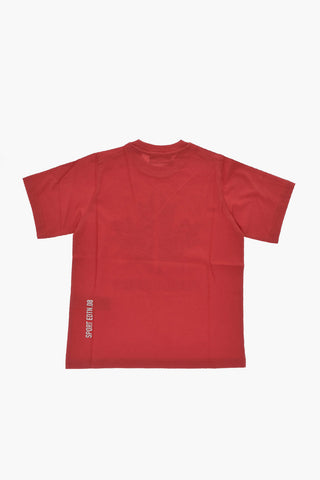 SPORT EDTN.08 T-shirt Girocollo Slouch Fit con Logo in Rilievo