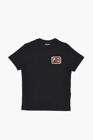 T-Shirt Mit Rundhalsausschnitt RELAX Einfarbig Mit Logopatch