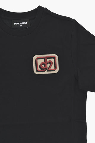 T-Shirt Mit Rundhalsausschnitt RELAX Einfarbig Mit Logopatch