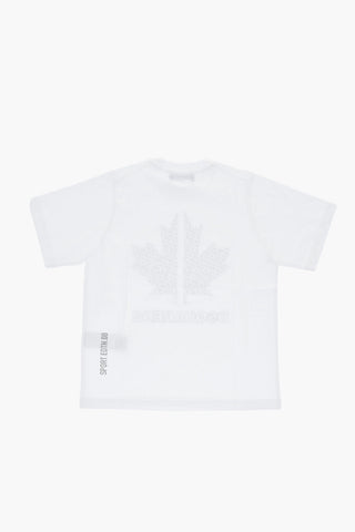 SPORT EDTN.08 T-shirt Girocollo Slouch Fit con Monogram in Rilievo