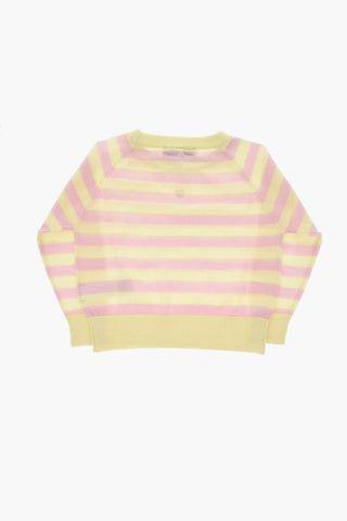 Maglia Girocollo in Lana a Righe Bicolore