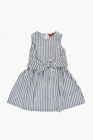 Chemisier a Righe con Fiocco 