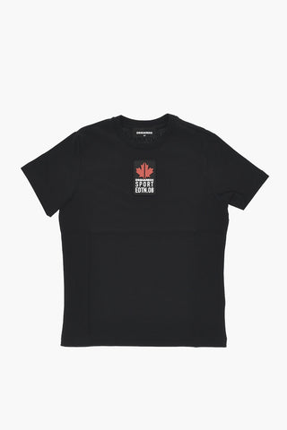 SPORT EDTN.08 Relax Fit Rundhals-T-Shirt Aus Baumwolle Mit Relieflogo