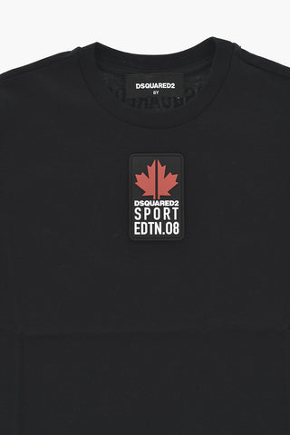 SPORT EDTN.08 Relax Fit Rundhals-T-Shirt Aus Baumwolle Mit Relieflogo
