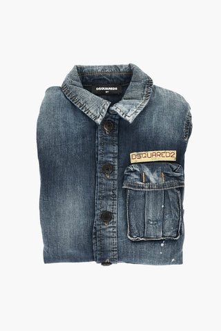 Chemisier in Denim con Taschino