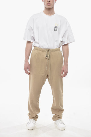 EIGHTH COLLECTION Einfarbige Fleecehose FORUM mit elastischem Bund