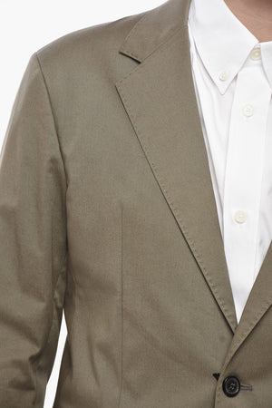 Slim-Fit-Anzug aus Stretch-Baumwolle mit Pattentaschen