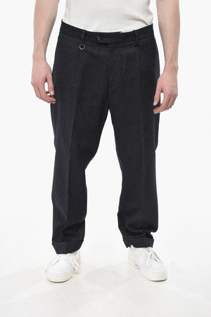 4-Taschen-Hose aus Baumwollmischung mit Umschlag