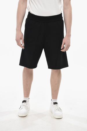 Shorts in Maglia PALMS con Motivo in Jacquard