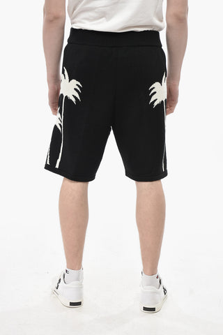 Knit Shorts PALMS with Jacquard Pattern