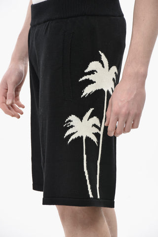 Knit Shorts PALMS with Jacquard Pattern