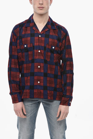 Bicolour Checked Utility Overshirt