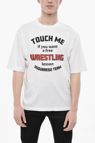 Rundhals-T-Shirt WRESTLING aus Baumwolle