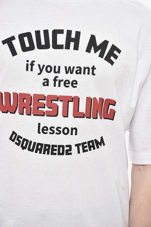 Rundhals-T-Shirt WRESTLING aus Baumwolle