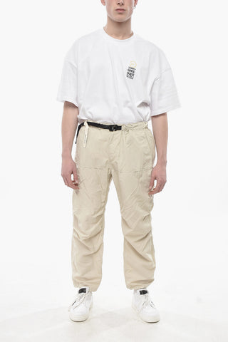 Lässige Nylonhose mit Industrial-Gürtel