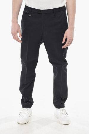 Cotton-Blend Twill Chino Trousers with Belt Loops
