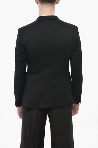 Zweiknopfjacke Aus Superwolle Mit Pattentasche
