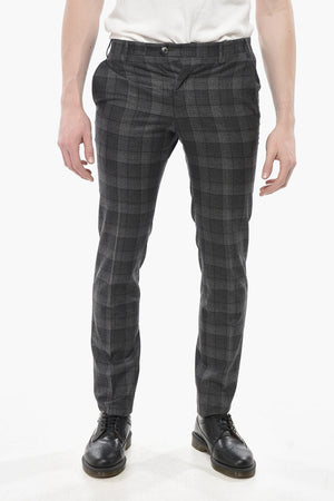 Virgin Wool Pants ACADEMY With Faded Check