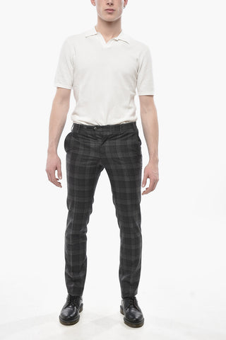 Virgin Wool Pants ACADEMY With Faded Check