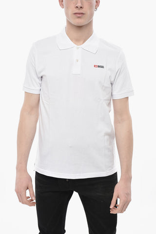 Two-Button Cotton Pique Polo T-SMITH-DIV