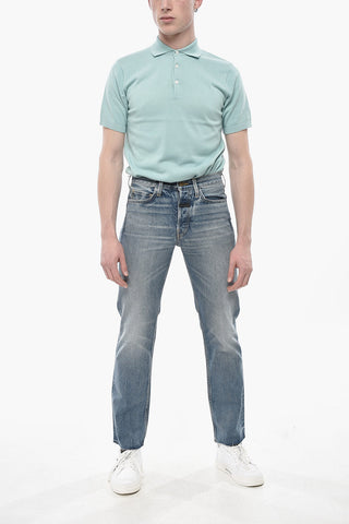 Jeans Regular Fit ad Orlo Sfrangiato 20cm