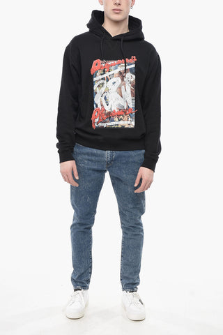 Cotton Hoodie with Front Print