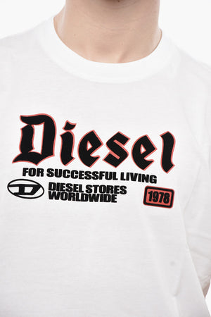 Cotton Crew Neck T-Shirt T-ADJUST-K14 with Print