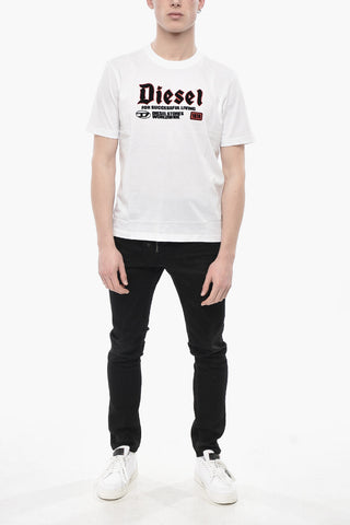 Baumwoll-T-Shirt mit Rundhalsausschnitt T-ADJUST-K14 mit Druck