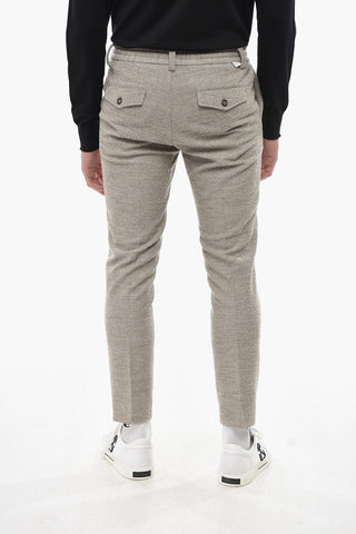 Pantaloni Chino in Jersey con Coulisse ed Elastico in Vita