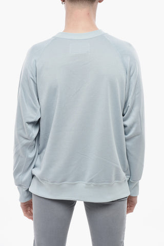 Felpa Girocollo THOREAU in Tinta Unita con Stampa sul Fronte