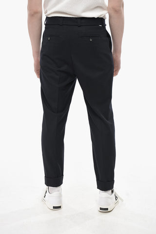 Wool 4-Pocket Pants With Belt