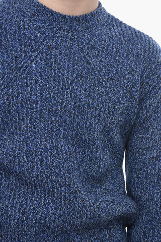 Virgin Wool Melange Crew Neck Sweater
