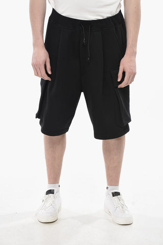 Cargo-Shorts aus angerautem Jersey