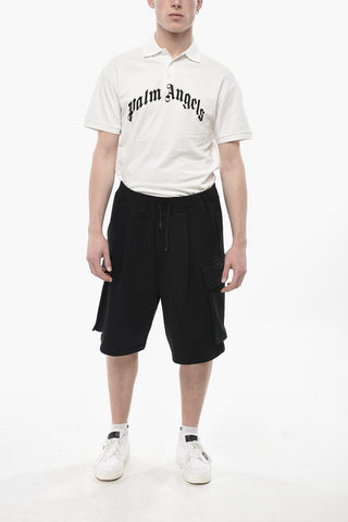 Cargo-Shorts aus angerautem Jersey