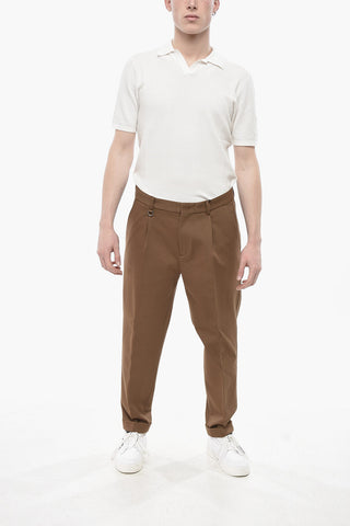 DUOMO Jersey Relaxed-Fit Chino Trousers