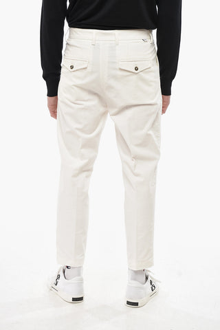 DUOMO Pantaloni Chino in Velour ad 1 Pince