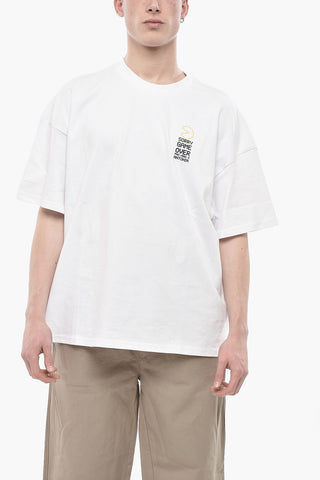 ANTONIA X PAC-MAN T-shirt Girocollo in Cotone con Logo a Contrasto