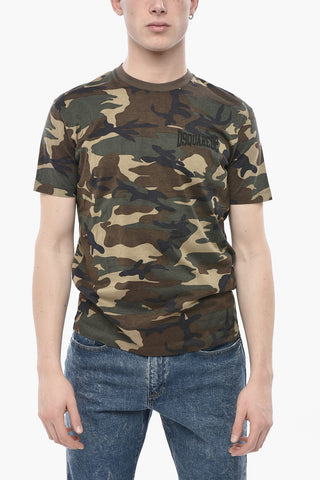 Rundhals-T-Shirt COOL FIT mit Camouflage-Muster
