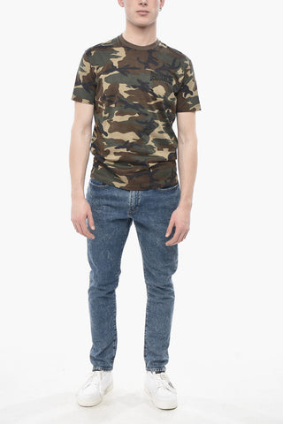Rundhals-T-Shirt COOL FIT mit Camouflage-Muster