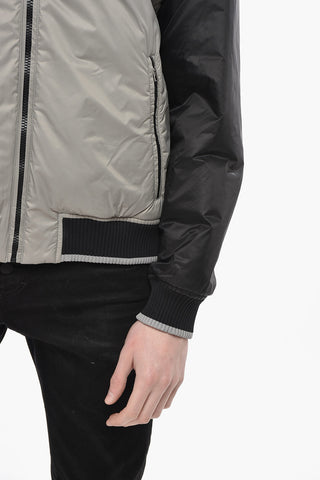 Windjacke CURVED LOGO aus zweifarbigem Nylon