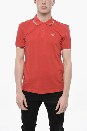 ESSENTIALS Uni Polo T-SMITH-Din aus Baumwoll-Piqué