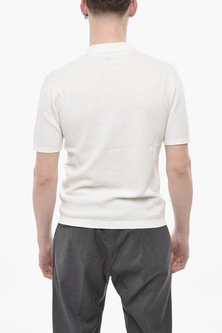Maglia a Tinta Unita con Collo a Polo
