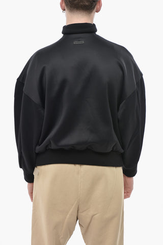 Sweatshirt Aus Nylonmix Mit Kontrastband