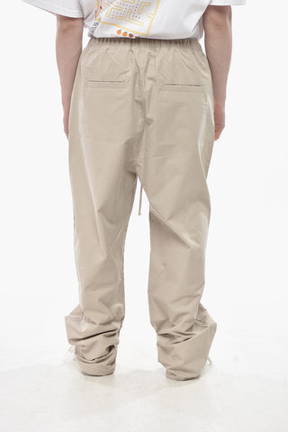 ESSENTIALS Pantaloni Casual in Misto Cotone con Elastico in Vita
