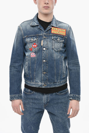 PAC-MAN Denim Jacket DAN with Embroidery
